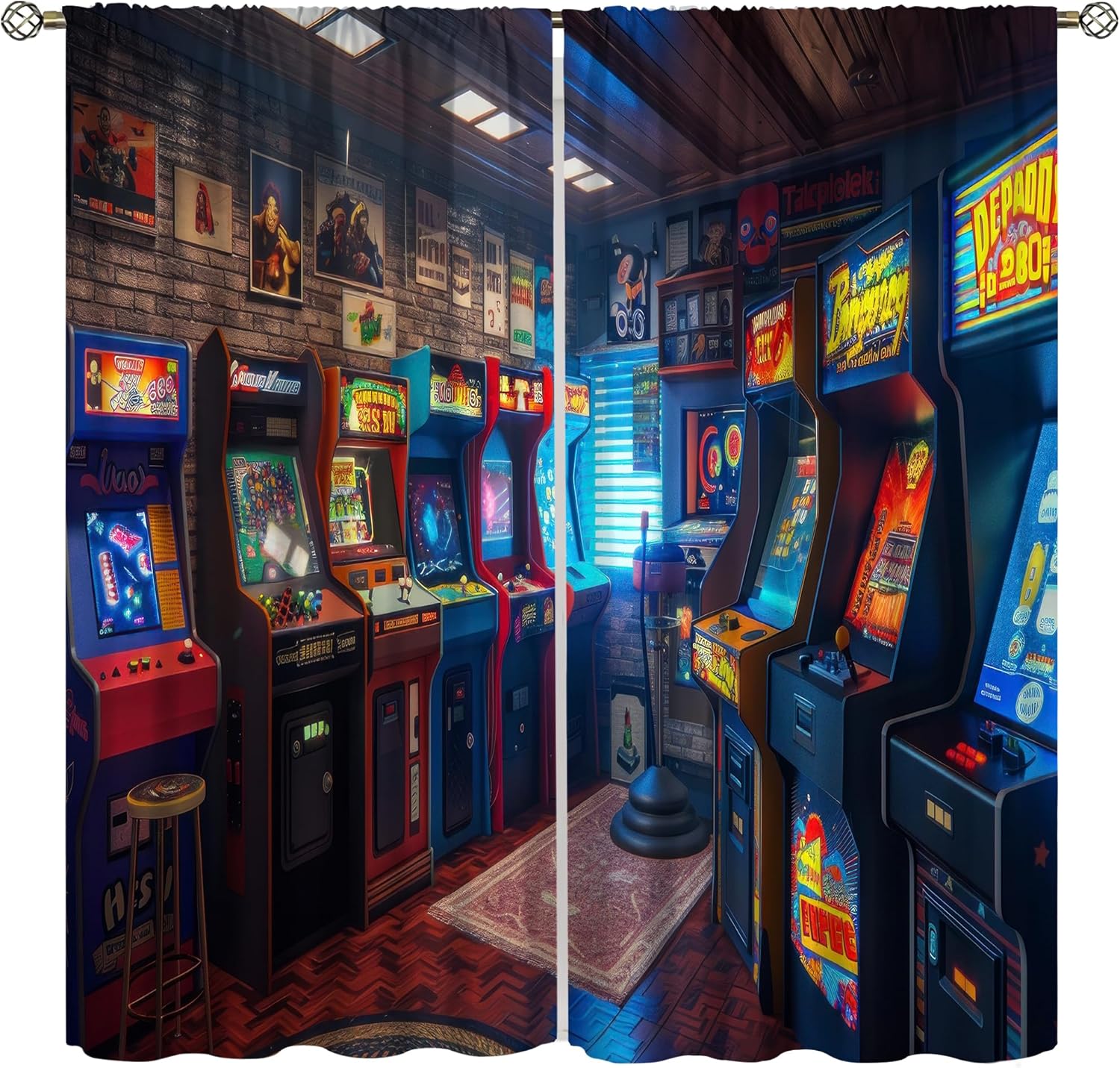 90s Arcade Blackout Curtains G - Retro Gaming Youtube recension och pris