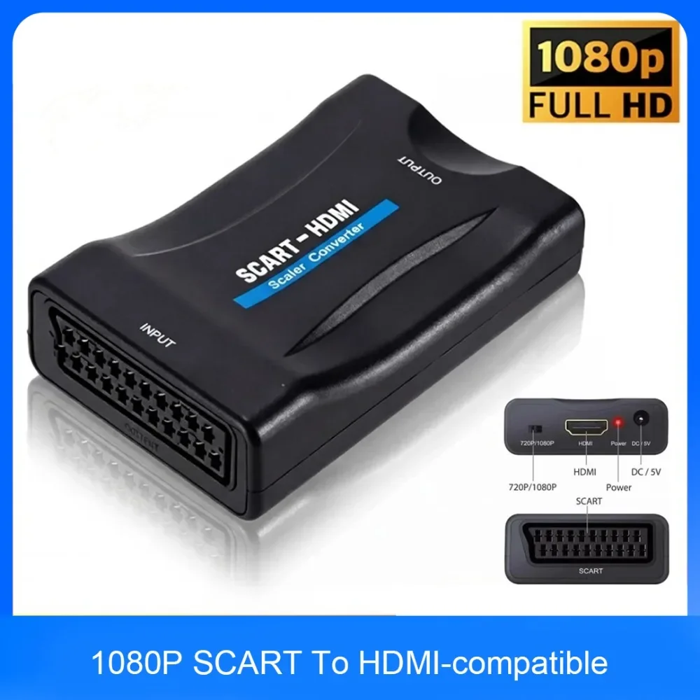 SCART To HDMI-Compatible Conve - Scart To Hdmi recension och pris